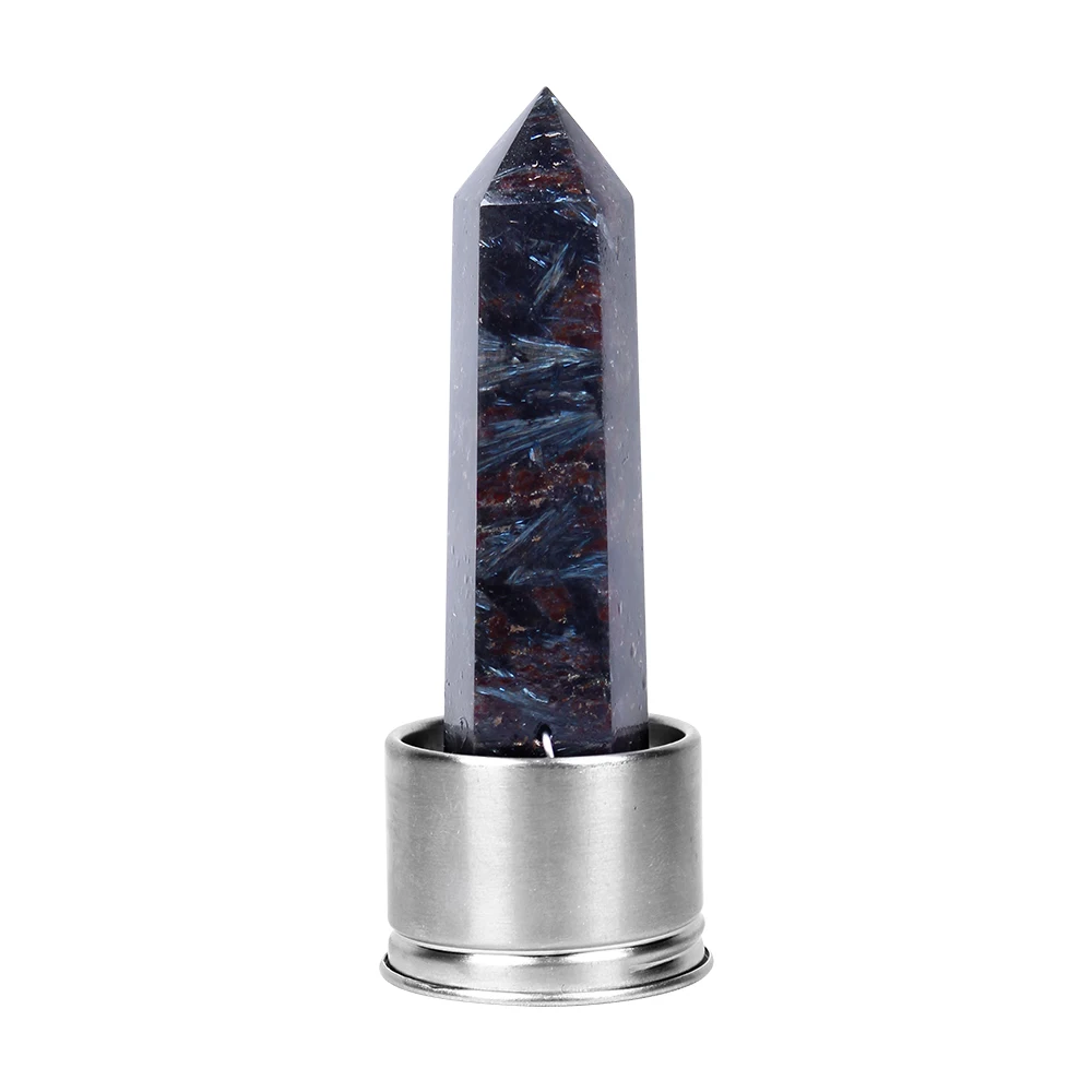 Fireworks stone Натуральный кристалл Колонка энергия здоровый стакан для воды стеклянная бутылка для воды эликсир Кристалл обелиск палочка Исцеление натуральный драгоценный камень кварц - Цвет: Fireworks stone