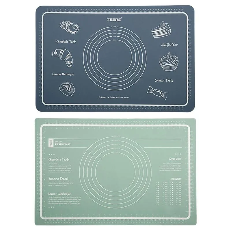 

1pc Food Grade Silicone Kneading Dough Pad Kitchen Flour Non-slip Thicken Pad Flour Bread Baking Pad Tools O3G7