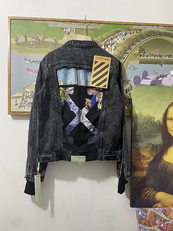 

Off white denim jacket for men and women