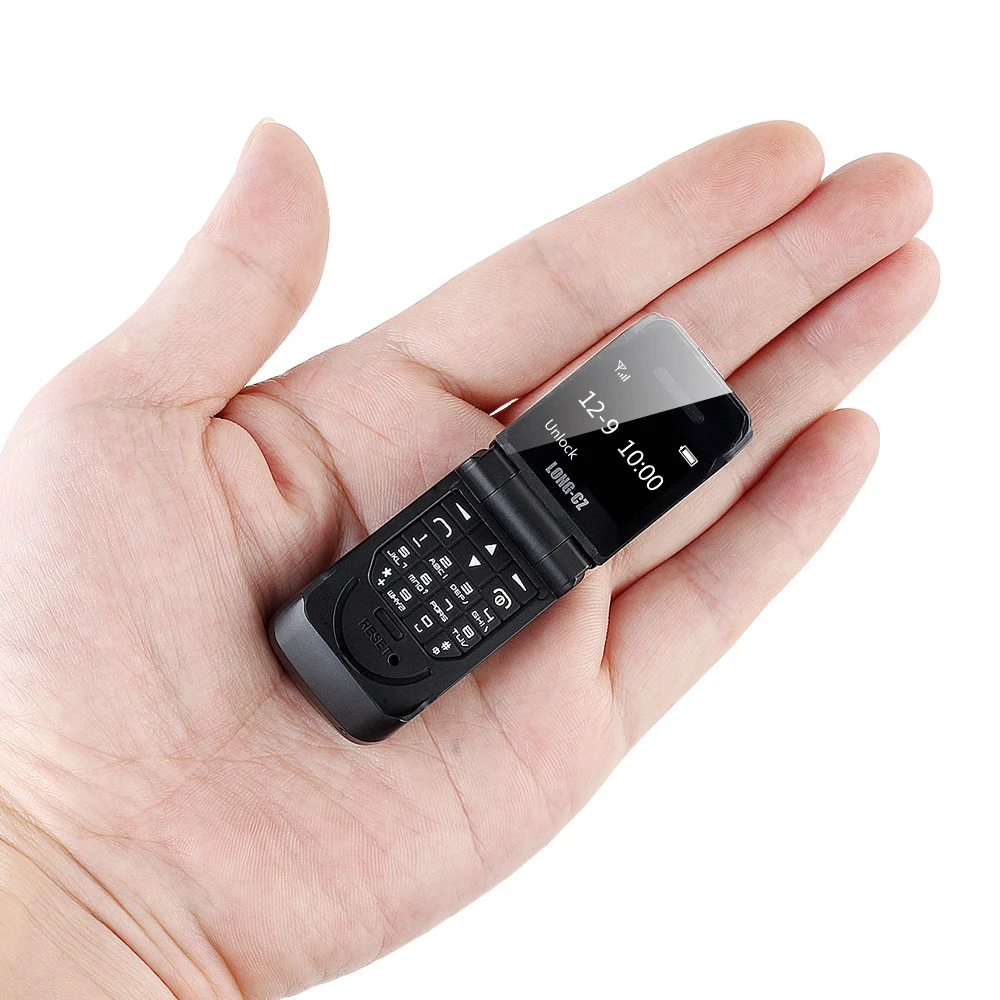 LONG-CZ J9 0 66 &quotмаленький сотовый телефон мини флип мобильный беспроводной Bluetooth Dialer