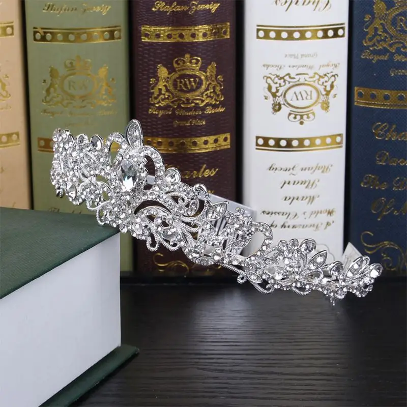 Свадебная корона с украшением в виде кристаллов Стразы принцессы расческой