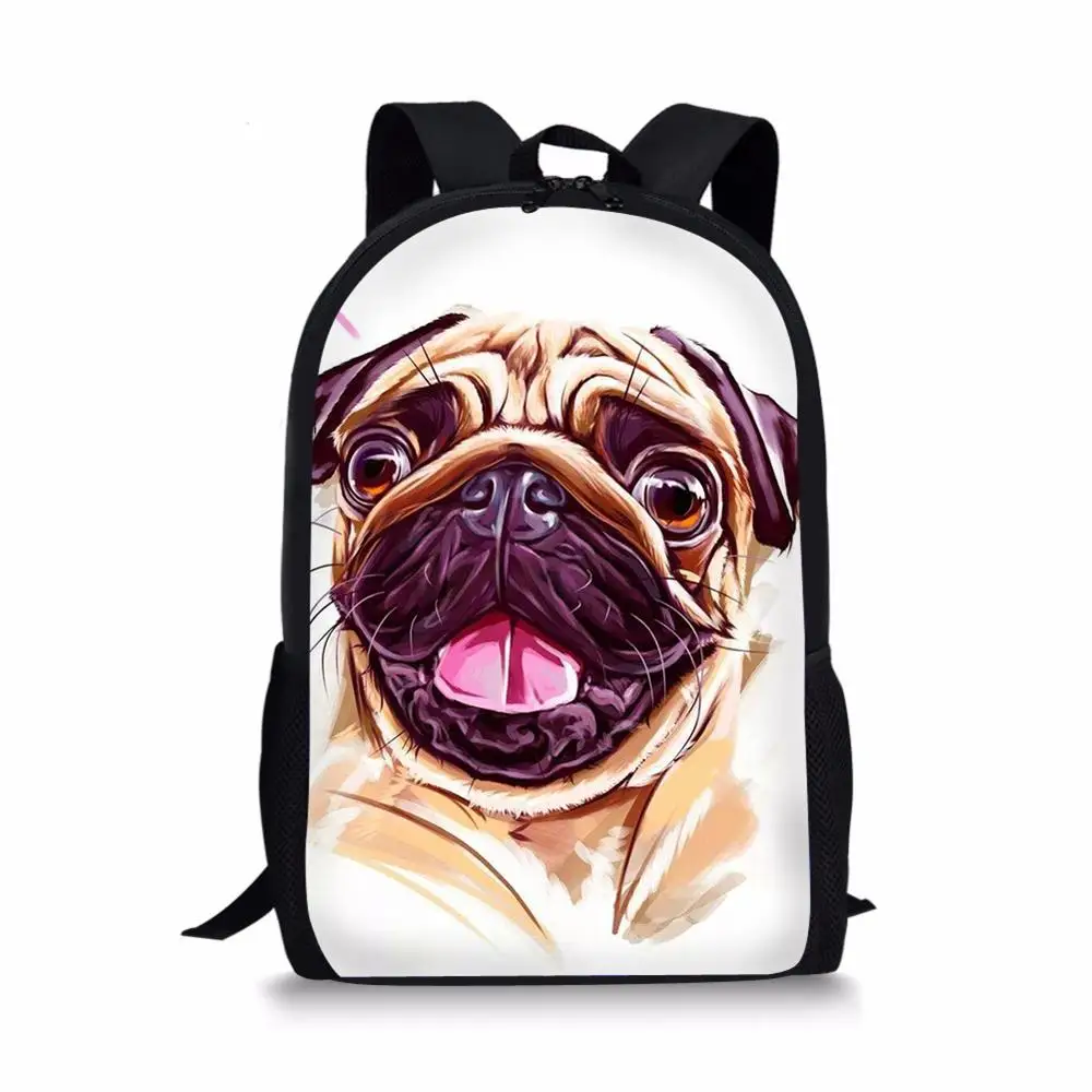 Kids School Bags Cute Teenager Travel Backpack Little Bulldogs print Pattern Primary School Toddler Backpack for Boys