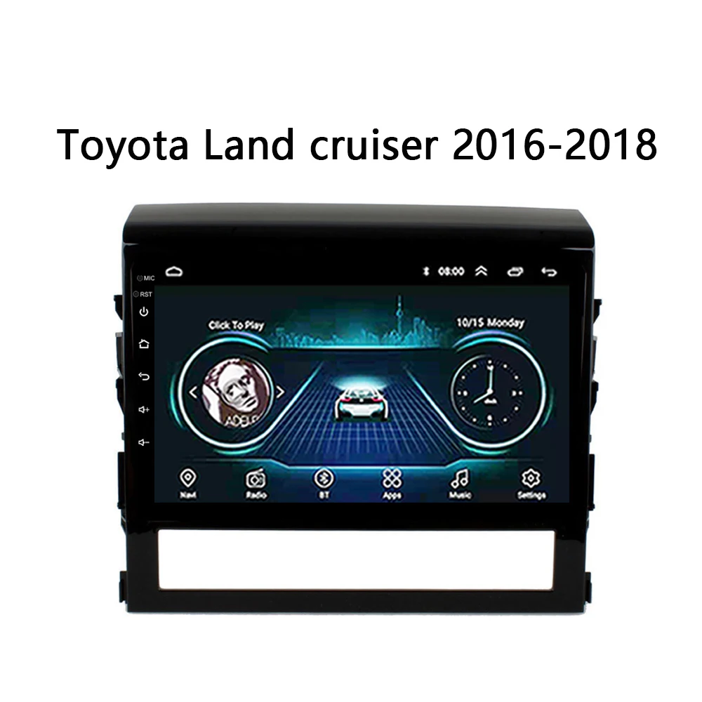 Автомагнитола для toyota land cruiser 2016 2017 мультимедийная система GPS навигация 9 дюймов