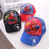 disney marvel spiderman cotton childrens cartoon cartoon netted cap peaked cap net cap baseball cap birthday gifts