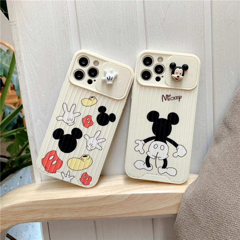 Disney Mickey Mouse Creative Phone Case for iPhone 11 12 Pro Max 6 7 8 plus XR X XS MAX SE Anime shockproof shell cover gift | Дом и сад