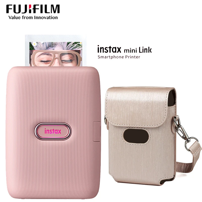Новый Fujifilm Instax Mini Link принтер зарегистрированная печать с сумкой от видео