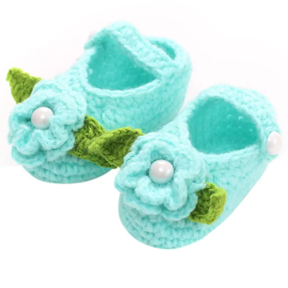 

Baby Shoes 0-18 Months Baby Hand-knitted Woolen Soft-Soled Toddler Shoes Boy Girl Baby Handmade Woolen Baby Socks