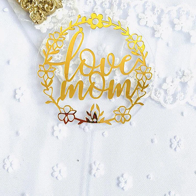 

Cake Decoration Acrylic Happy Mother`s Day Cake Toppers for Mother`s Day Dessert Decor Birthday Cake Toppers Party Suppllies