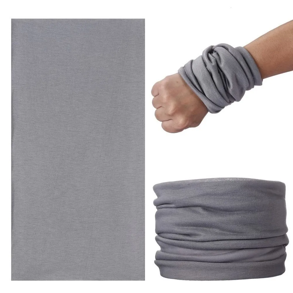 12 шт ветрозащитный головной платок сплошной цвет шеи гаитер шейный для зимы