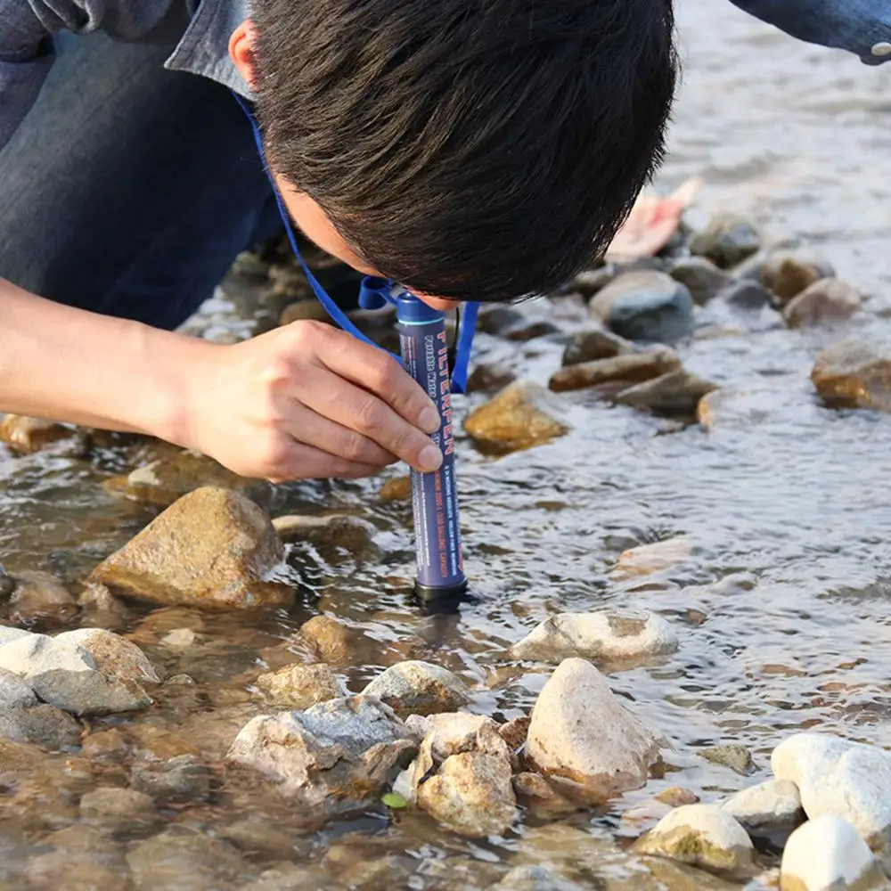 Уличный очиститель воды для кемпинга пешего туризма экстренных ситуаций
