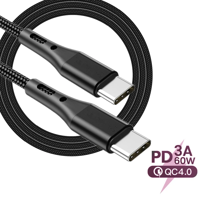 3A 60 Вт USB C к Type кабель для быстрой зарядки Realme V5 C15 6i 1 м/2 м передачи данных Samsung M11 M21