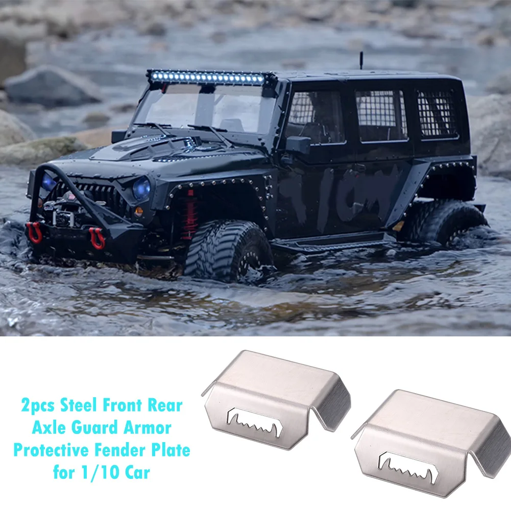 

2pcs Front Rear Axle Protective Plates Guard Armor Protective Fender Plate for 1/10 Axial Capra UTB RC Crawler Car Upgrade Parts