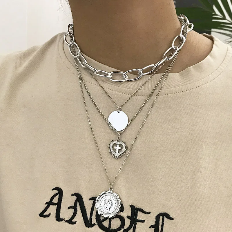Collane Colier Cadena Bijoux (украшения своими руками) Ретро Подвески с крестом Колье женское