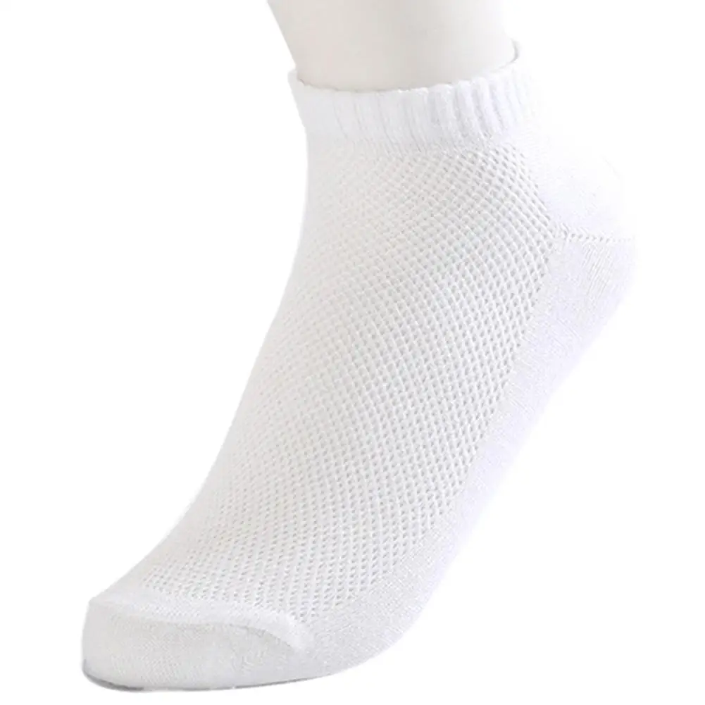 

1 Pairs Summer Mesh Breathable Thin Boat Socks Men's Casual Color For Male Socks Short Meias Masculino Sock Ankle Slippers O5S1