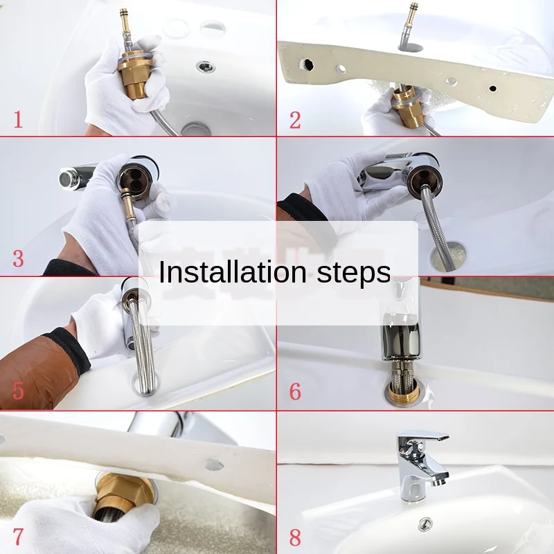 Входная труба крана Взрывозащищенная раковина горячая и холодная водопроводная