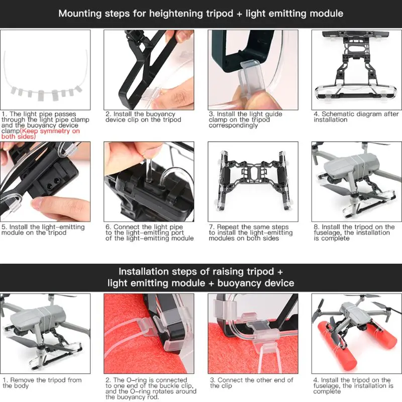 

Luminous Water Surface Buoyancy Stick with Landing Gear Set for Mavic Air 2 Dron