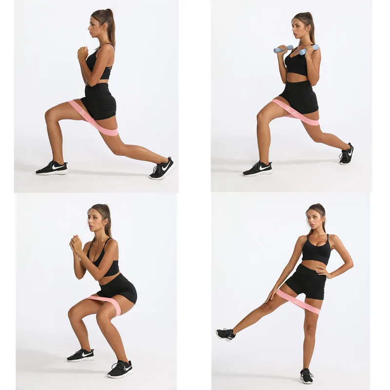 

New Fabric Fitness Resistance Bands Booty Bands Elastic Bands Yoga Gym Training Workout Exercise Fitness Equipment For Sprot