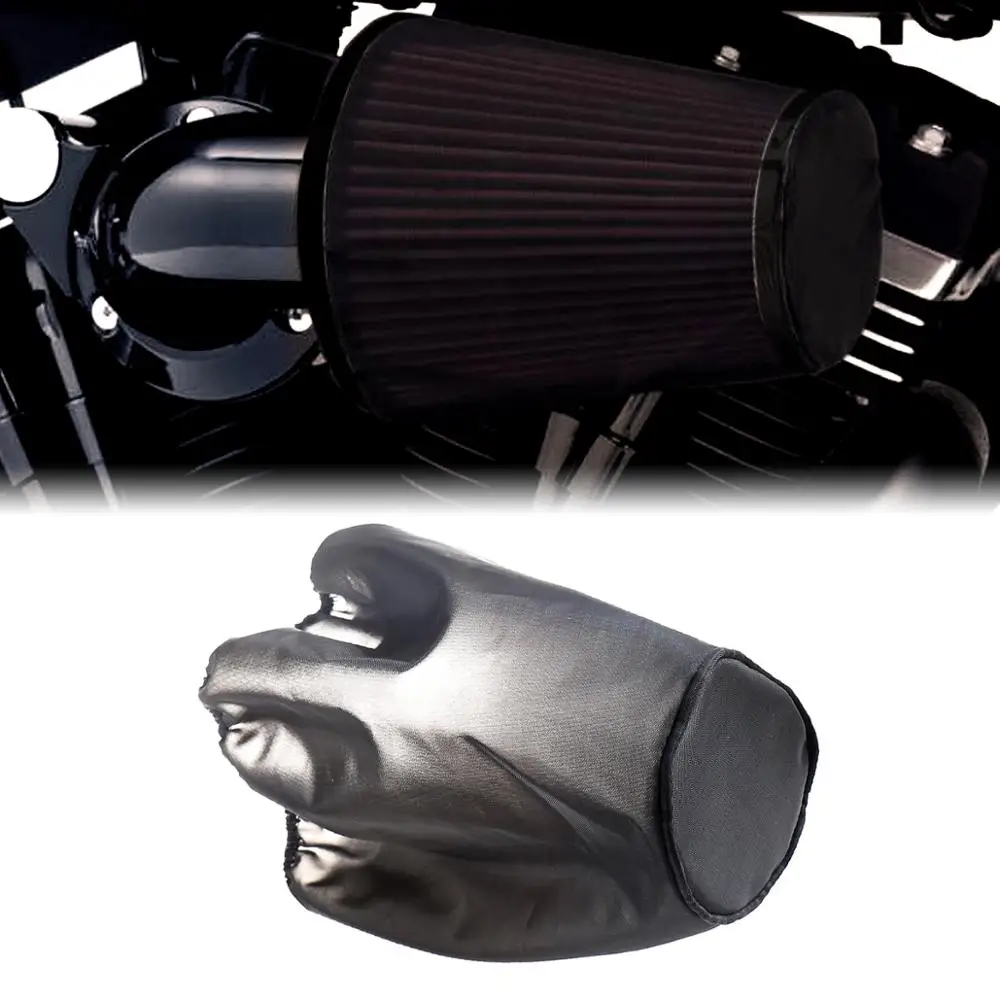 Мотоциклетный воздушный фильтр тяжелая дыхательная насадка Черный Защитный