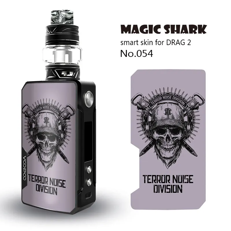 Чехол Magic Shark Skull для Voopoo Drag 2 II 051 060 Стильный винтажный водонепроницаемый чехол