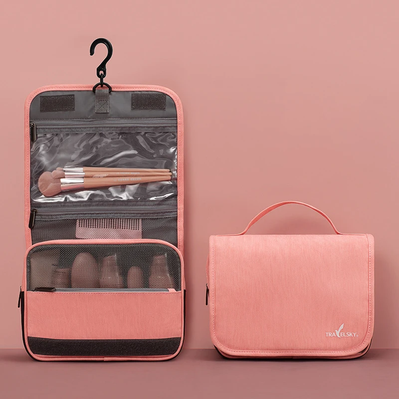B-(Pink) Мужские косметические портативные весы с крюком, сумка для ванной, подвесной органайзер для туалета, косметичка, косметичка - Цвет: B-(Pink)