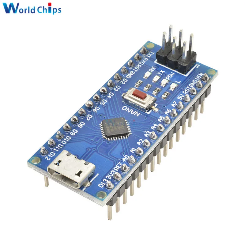 

diymore CH340 Nano V3.0 ATMEGA328P-MU ATMEGA328 Microcontroller Module Micro USB Adapter Development Board for Arduino ATMEGA328