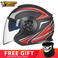 gxt motorcycle helmet open face dual lens visors casco moto electric bicycle helmet men women scooter motorbike helmet black