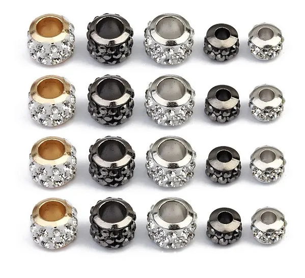 20 шт./лот белая черная большая дырка новая микрозакрепка диско-шар Хрустальная