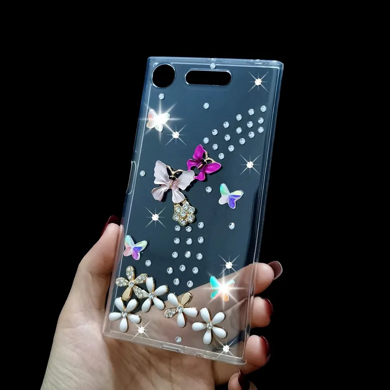 Роскошный Блестящий Алмазный чехол для Sony Xperia 1 10 II 5 8 L1 L2 L3 L4 Plus XA XA1 XA2 XZ XZ1 XZ2 XZ3 Ultra