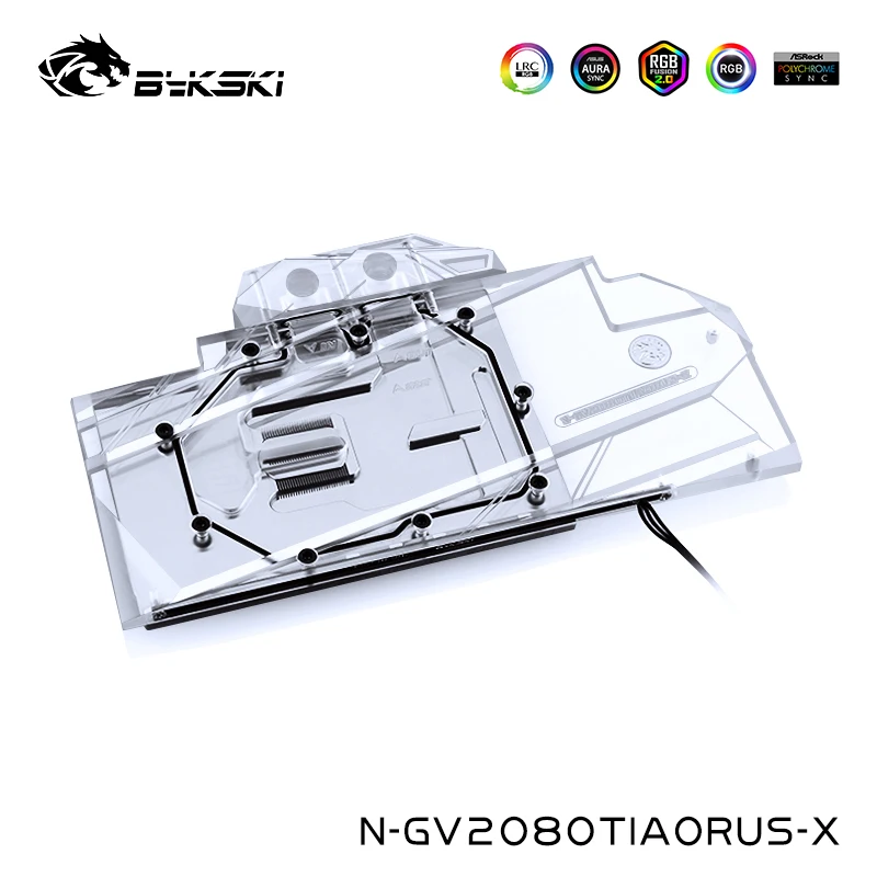 Кулер для графического процессора Bykski Gigabyte AORUS GeForce RTX2080TI 11G полное покрытие блок