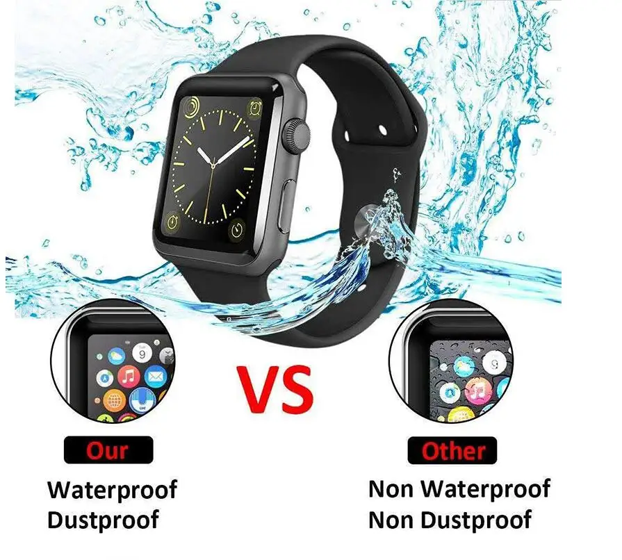 Полное покрытие, полностью гелевая стеклянная пленка для Apple Watch 4, 40, 44 мм, Защита экрана для iWatch серии 4, 3, 2, защитная пленка 38
