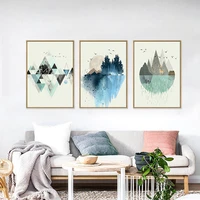 abstract flying bird geometry landscape canvas decorative painting poster picture album photo home decor wall art decoration