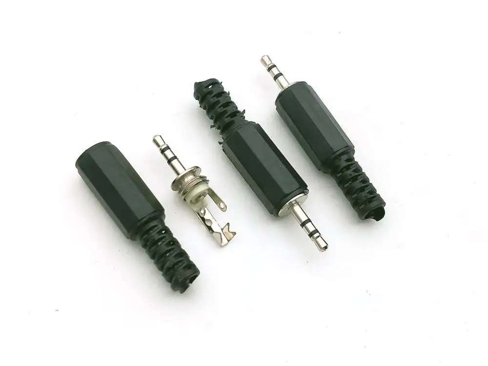 20 шт. 2 5 мм стерео штекер аудио адаптер для пайки черный|adaptor|adaptor jackadaptor plug |