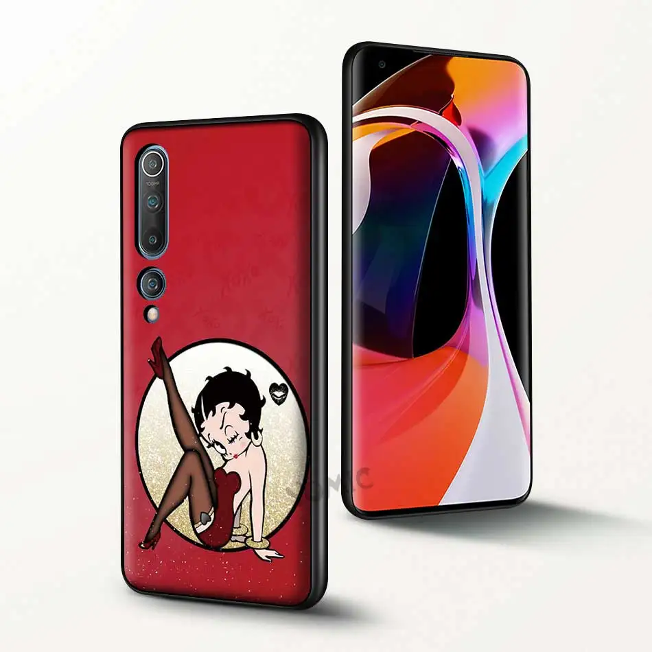 

Betty Boop Newly Phone Case for Xiaomi Mi Poco X3 NFC M3 F1 10T Pro 5G Note 10 A2 8 Lite 9T CC9 9 CC9E TPU Black Soft Cover