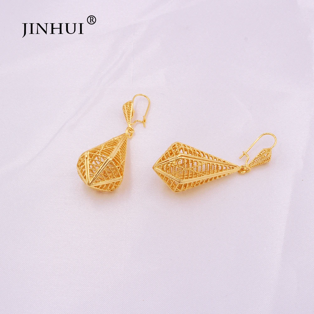 Роскошный комплект из колье и серёг золота 24 к|Ювелирные наборы| |