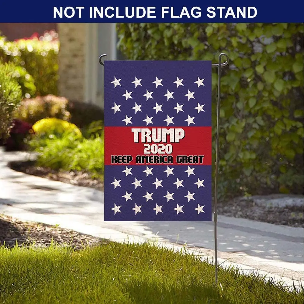 Трамп 2020 сделает карту Keep America Great garden flag двухсторонний Садовый флаг|Флаги баннеры