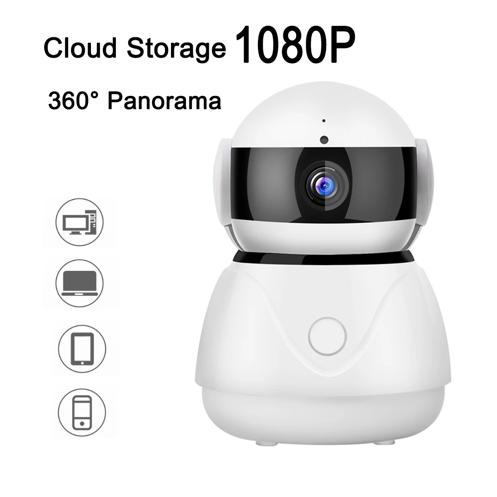 1080P облачная Wifi ip камера Беспроводная PTZ крытая P2P ИК ночного видения CCTV сеть