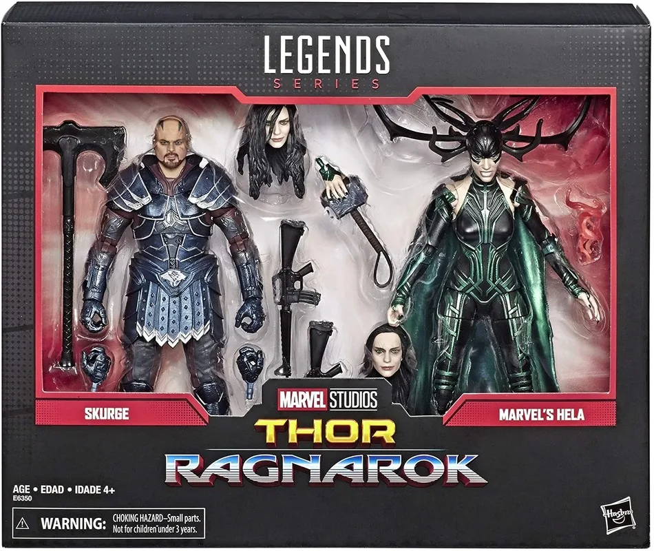 HASBRO Marvel 80-я годовщина легенды серии 2шт Фильм Тор Ragnarok богиня смерти Hela Skurge экшен