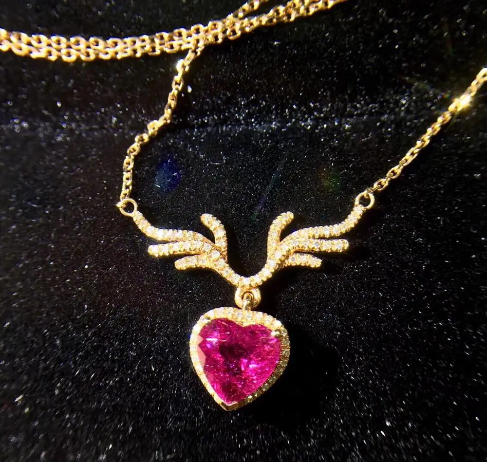 Rubillite ювелирные изделия 100% натуральный красный рубилит драгоценный камень