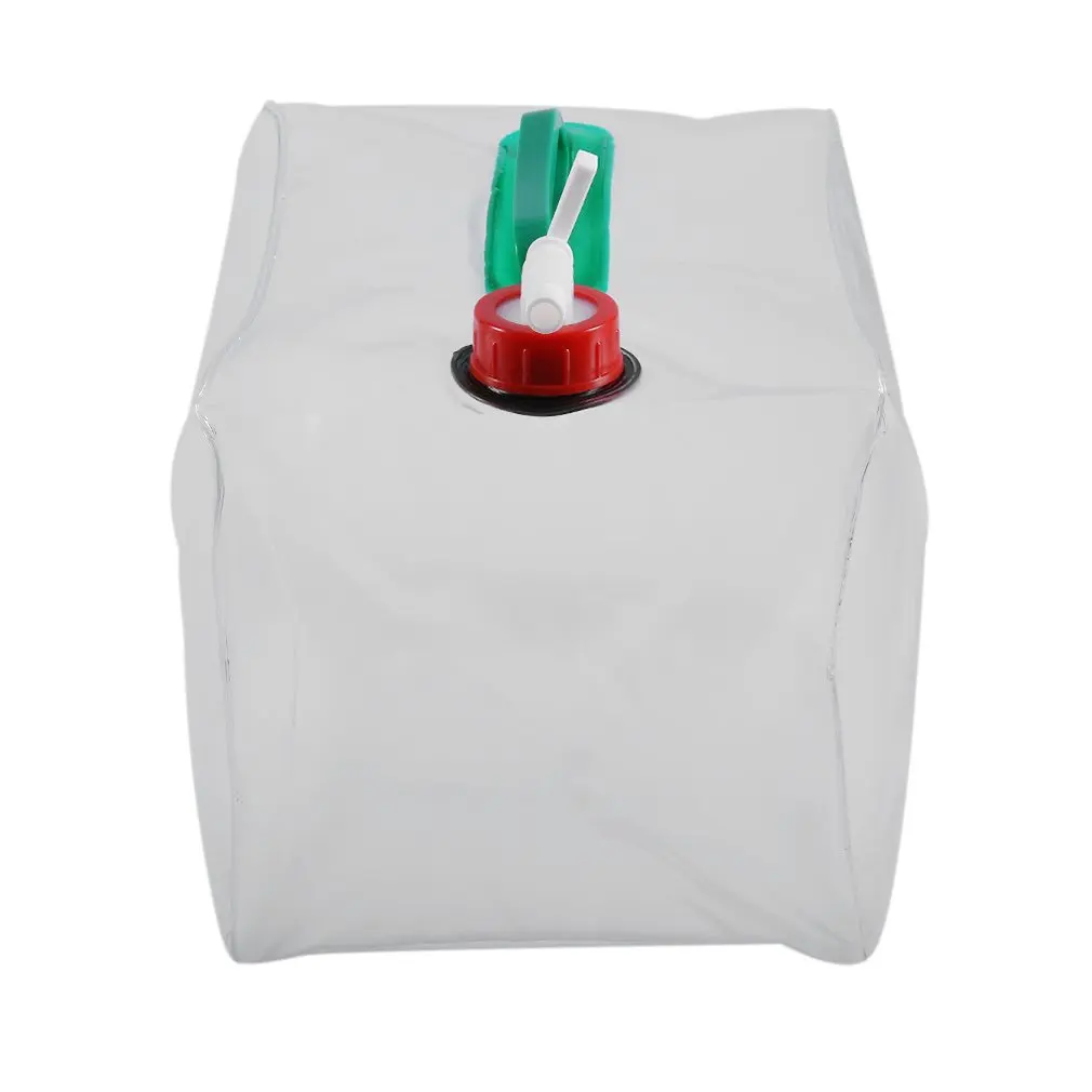 

Transparent Plastic Folding Water Bottle Outdoor Camping Folding Bucket Water Bag Large Capacity PVC Drinking Water Bag