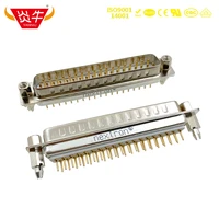 dp 37p with flange revets rs232 with socket 37pin pcb connector d sub series male connector gold plated 3au yanniu