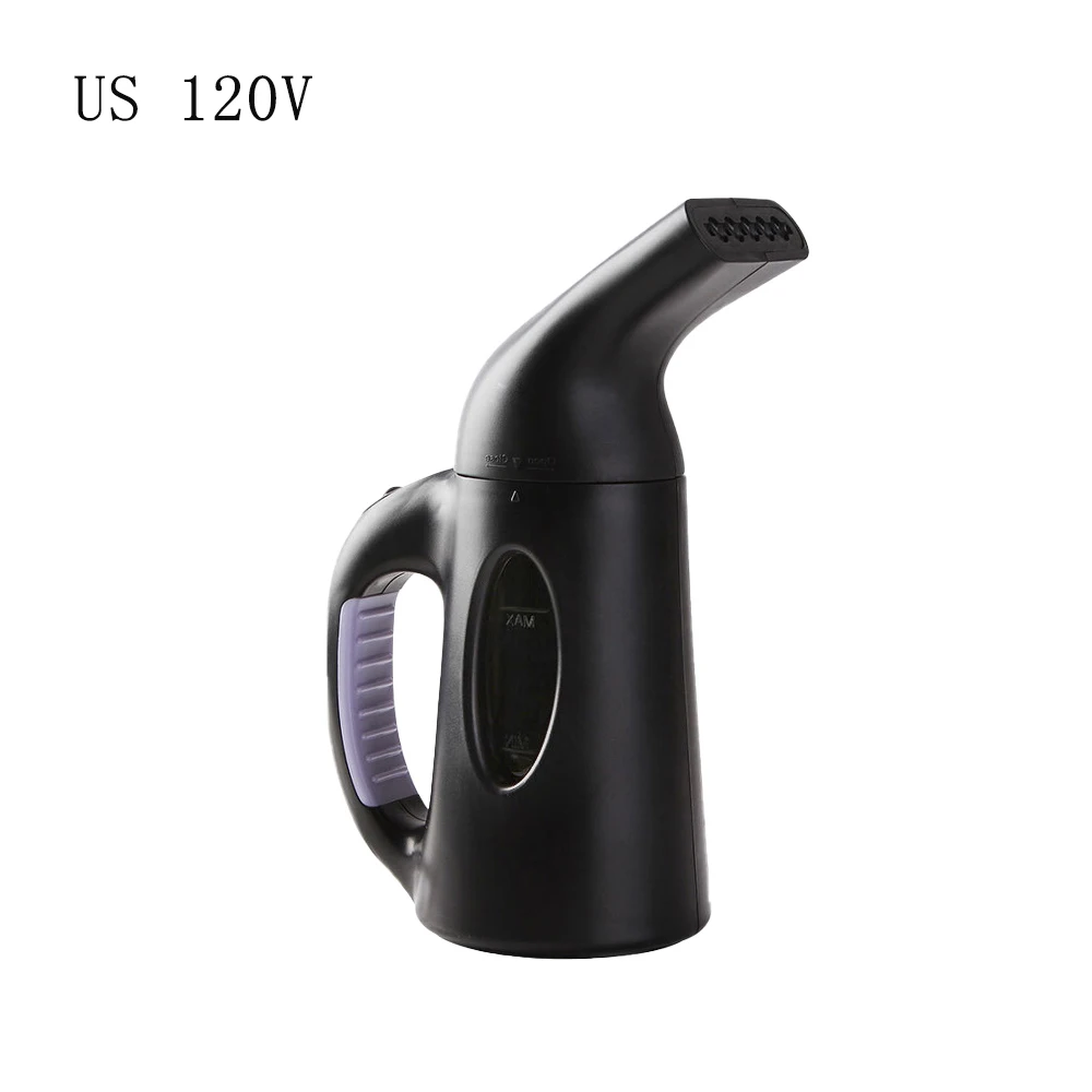 US plug black 120 мл 110 в 120 в мини паровой утюг, ручная щётка для сухой чистки одежды, портативный дорожный отпариватель для белья, бытовая техника - Цвет: US plug black