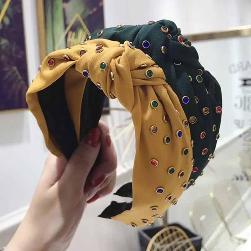 

Повязка на голову Imixlot Женская Блестящая, с узлом, 1 шт.