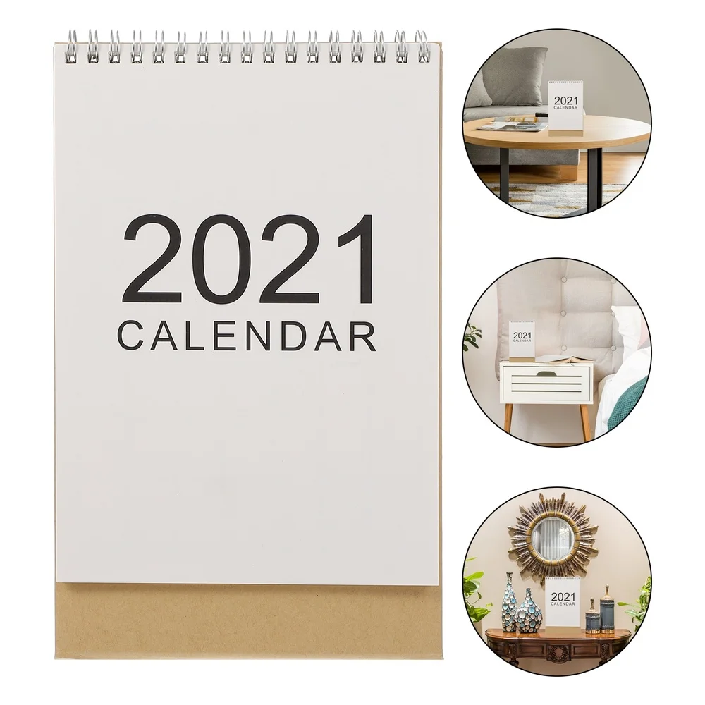 

2021 Year Calendar Practical Desk Calendar Office Tabletop Calendar Decor