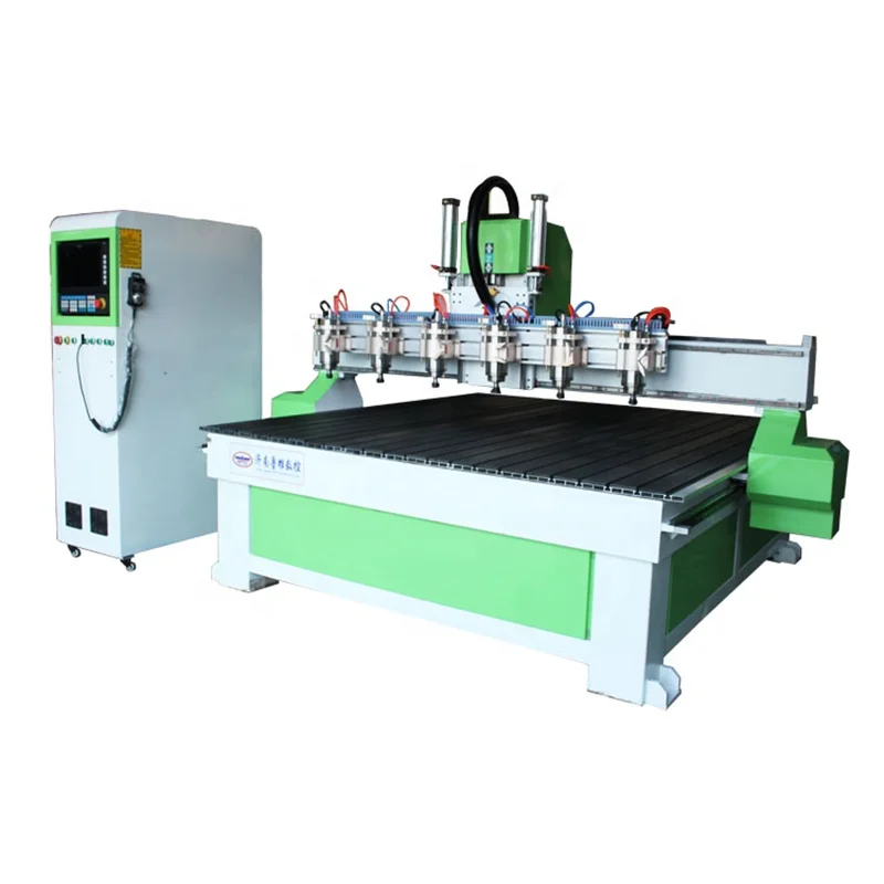Multi Process Woodworking Engraving Machine cheap wardrobe cabinet door making PVC mdf hole cutting engraving machine |
