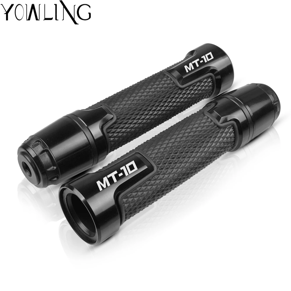 

7/8'' 22mm Motorcycle knobs Anti-Skid Handle ends Grips Bar Hand Handlebar for YAMAHA MT10 MT-10 MT 10 FZ10 2016-2017 2018
