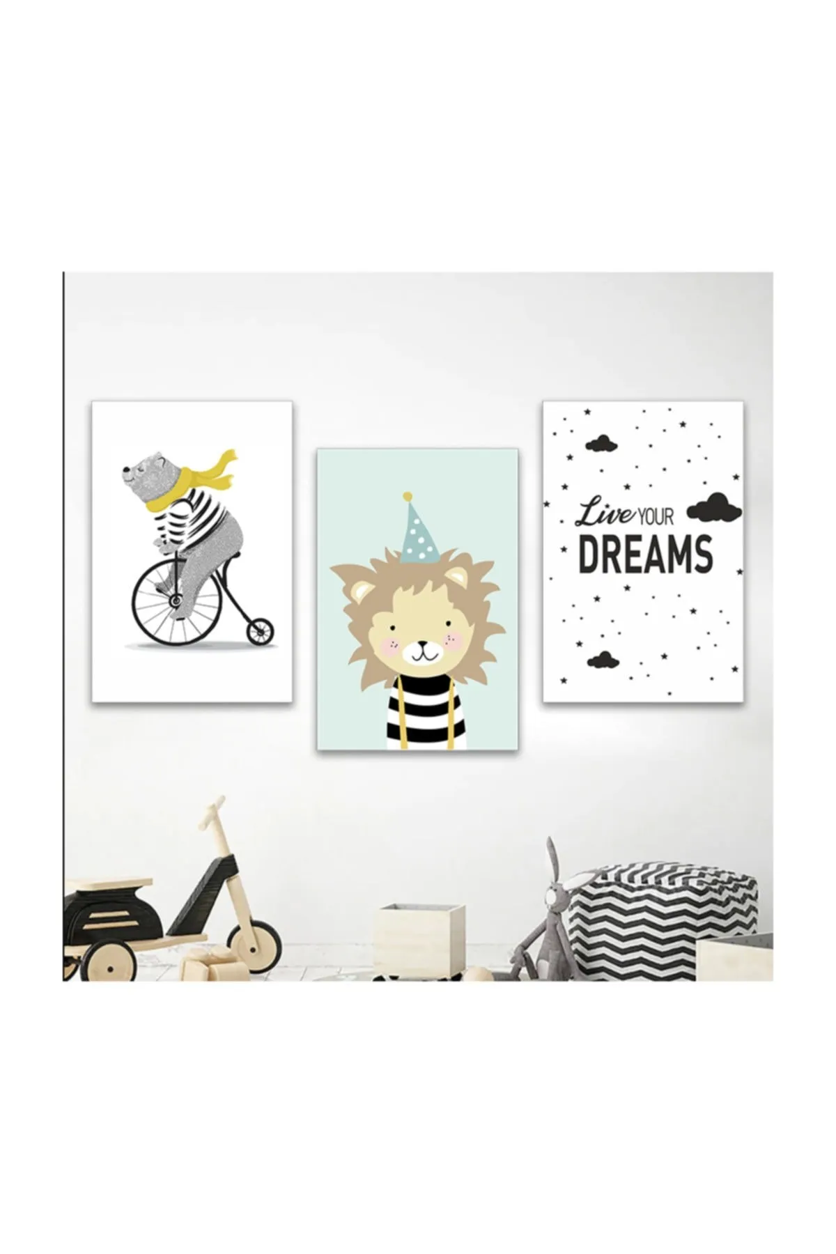 

Wall decor Mother Baby Kids Room Nursery Live Your Dream 3 Wooden set Trend 2021