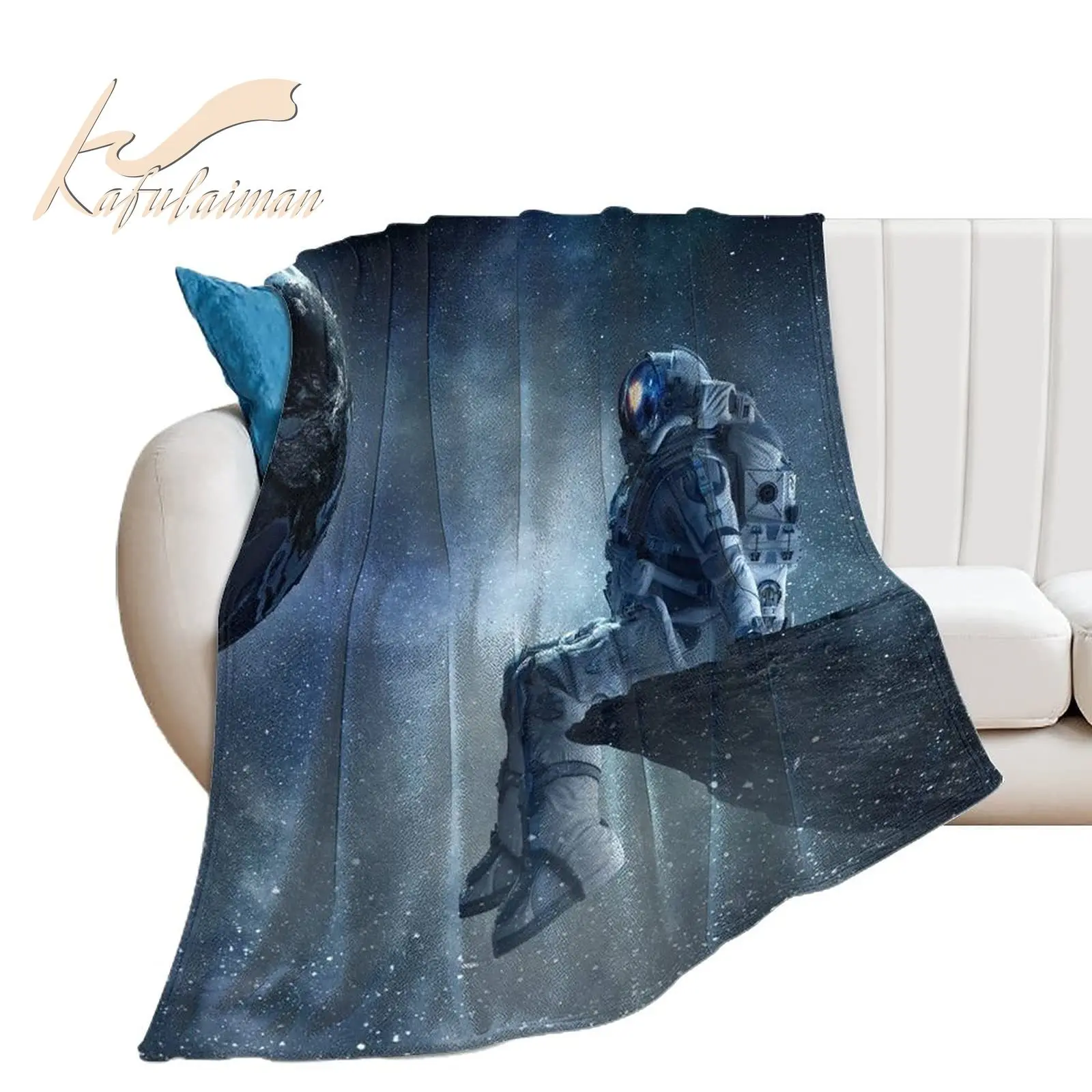 

Ультрамягкое и уютное фланелевое одеяло с 3D принтом, милое одеяло с тематикой космоса для спальни, квартиры, дивана, путешествий для детей и ...