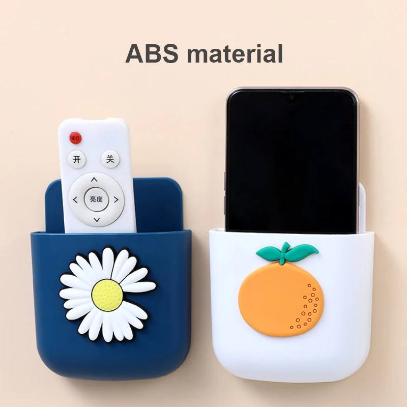 1pcs wall mounted storage box conditioner remote control wall hanging box bedside phone plug holder toiletries organizer case free global shipping