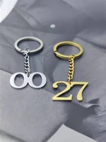 personalized key chain custom key ring initials letter drive safe stainless steel jewelry for men women keychain friends gifts