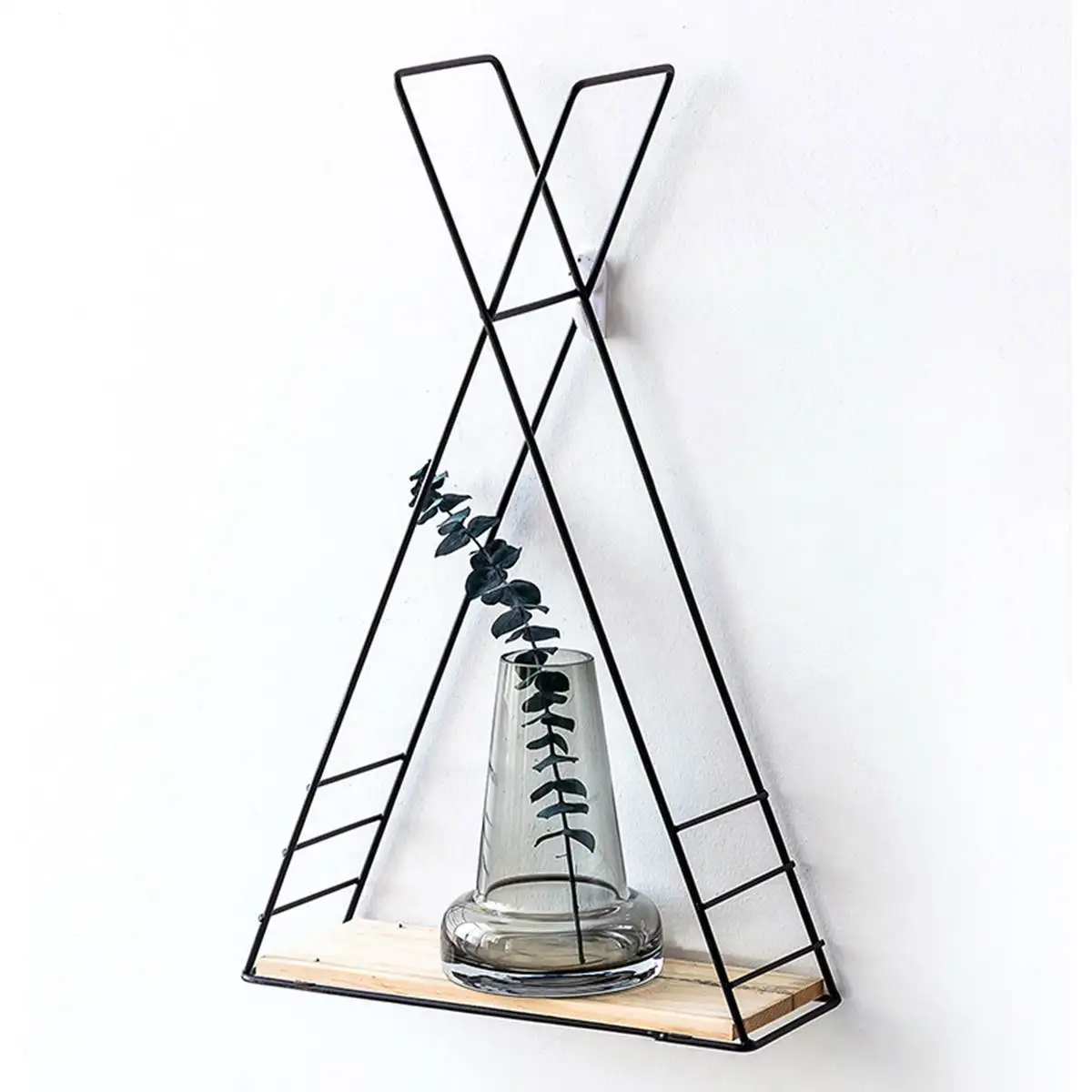 

Металлическая настенная подвесная настенная книжная полка Trigon для хранения, стеллаж для дома, комнаты, декор «сделай сам», золотой, черный